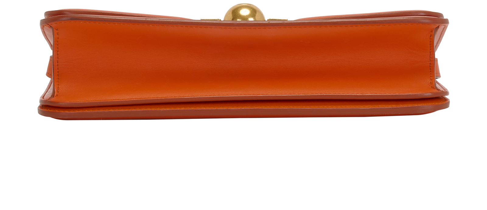 Small Classic Ronde Shoulder Bag, &pound;350, Handbags, Orange, Leather, Top view
